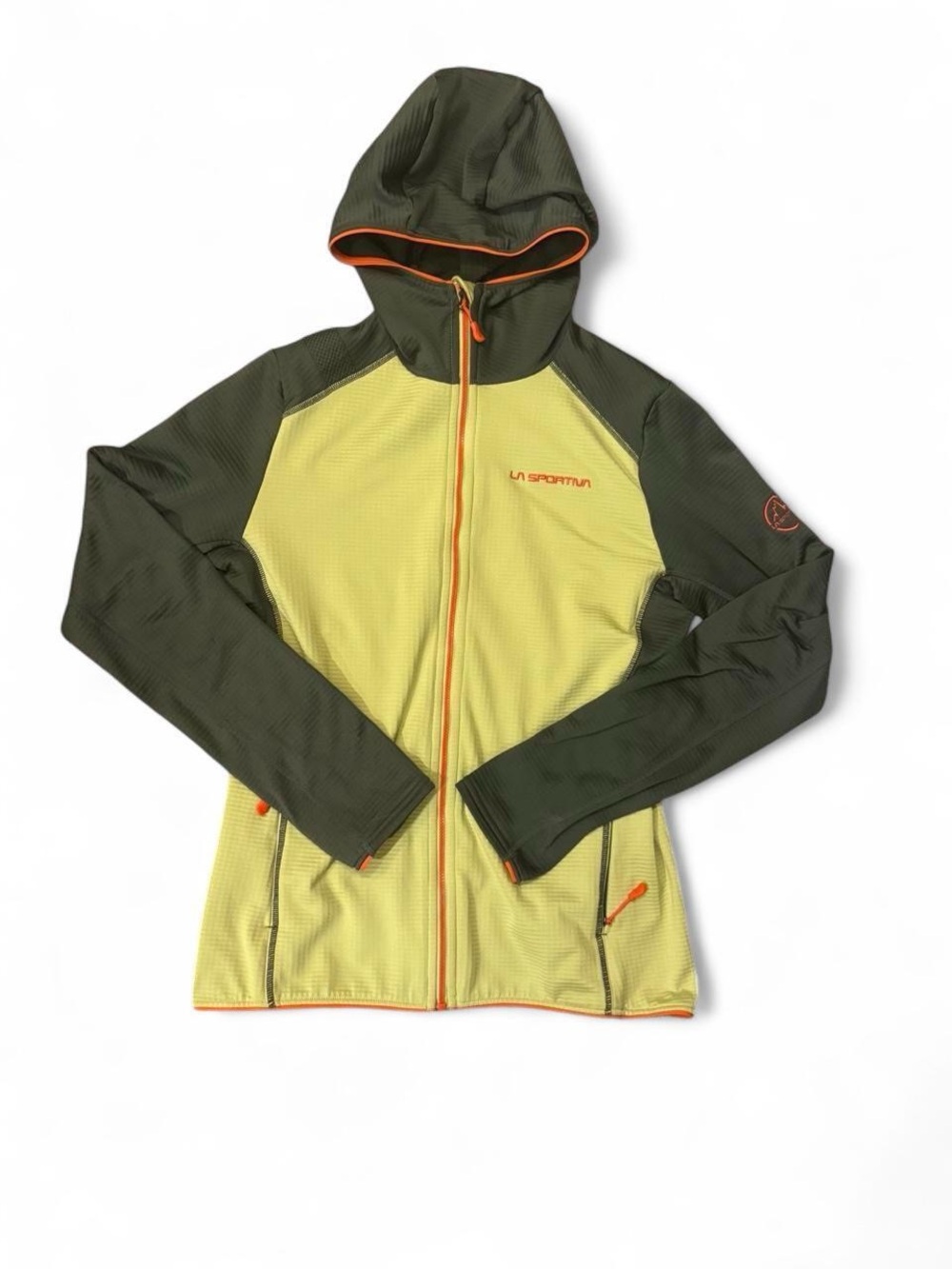 La Sportiva Olive Sleeve Jacket with Orange Logo